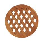 Price and Buy Vintage Teak Wood Trellis Trivet Handmade for Hot Pot - Image 3