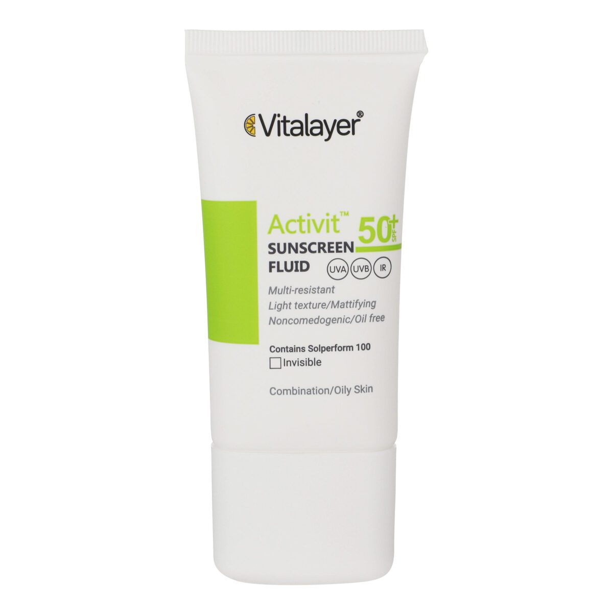Price and Buy Vitalayer Fluid Sunscreen Colorless SPF50 for Combination & Oily Skin