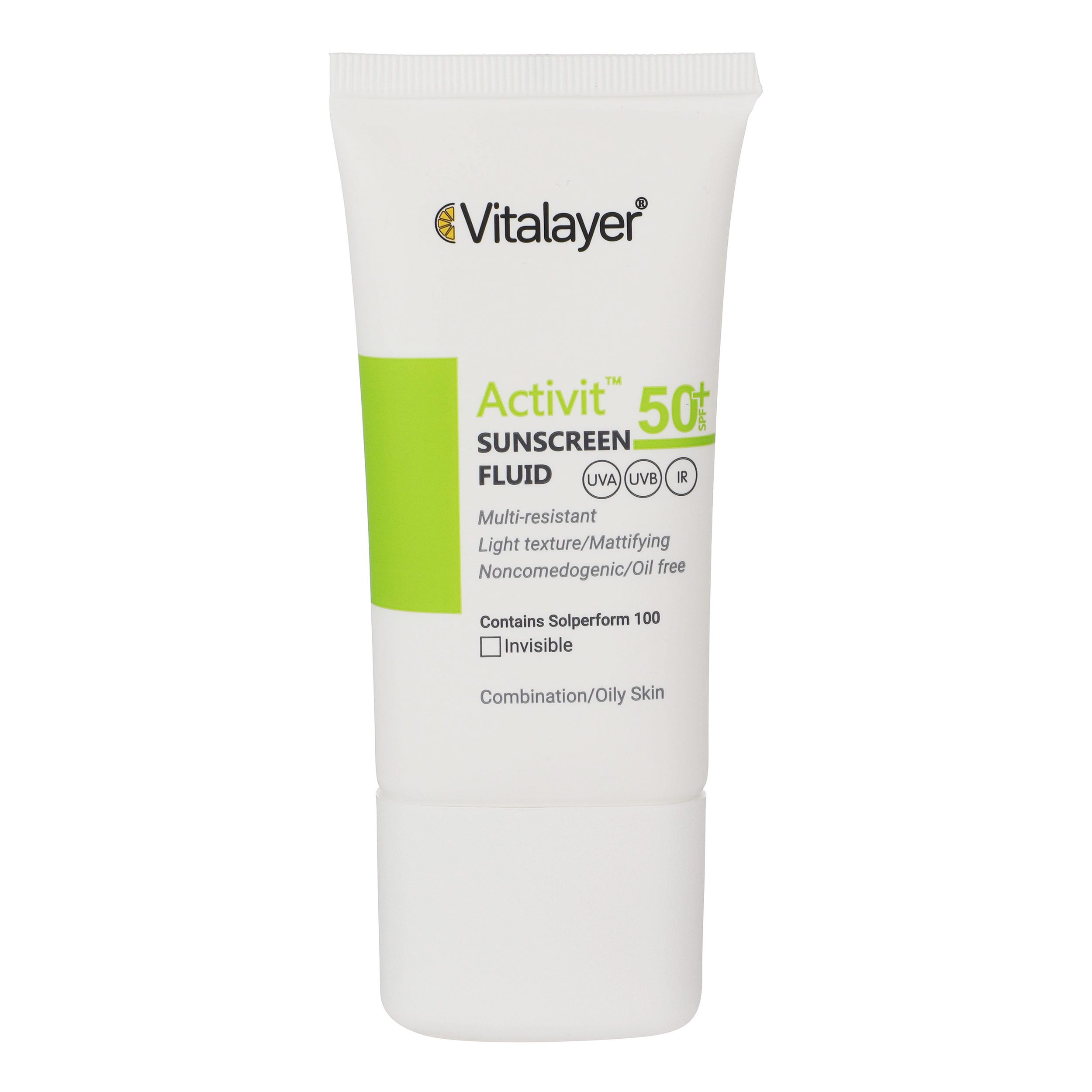 Price and Buy Vitalayer Fluid Sunscreen Colorless SPF50 for Combination & Oily Skin
