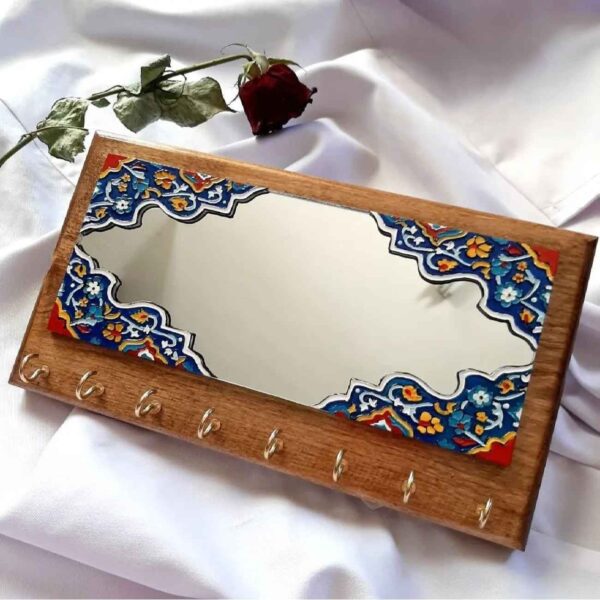 Price and Buy Wall-Mounted Mirror Key Holder with Embossed Vitreous Painting_690274f94f481.jpeg Price and Buy Wall-Mounted Mirror Key Holder with Embossed Vitreous Painting