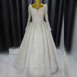 Price and Buy Wedding Dress with Super Pleated Zonyx Skirt and Princess Sleeves – Exquisite and Stylish Fit