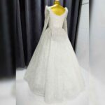 Price and Buy Wedding Dress with Super Pleated Zonyx Skirt and Princess Sleeves – Exquisite and Stylish Fit - Image 5