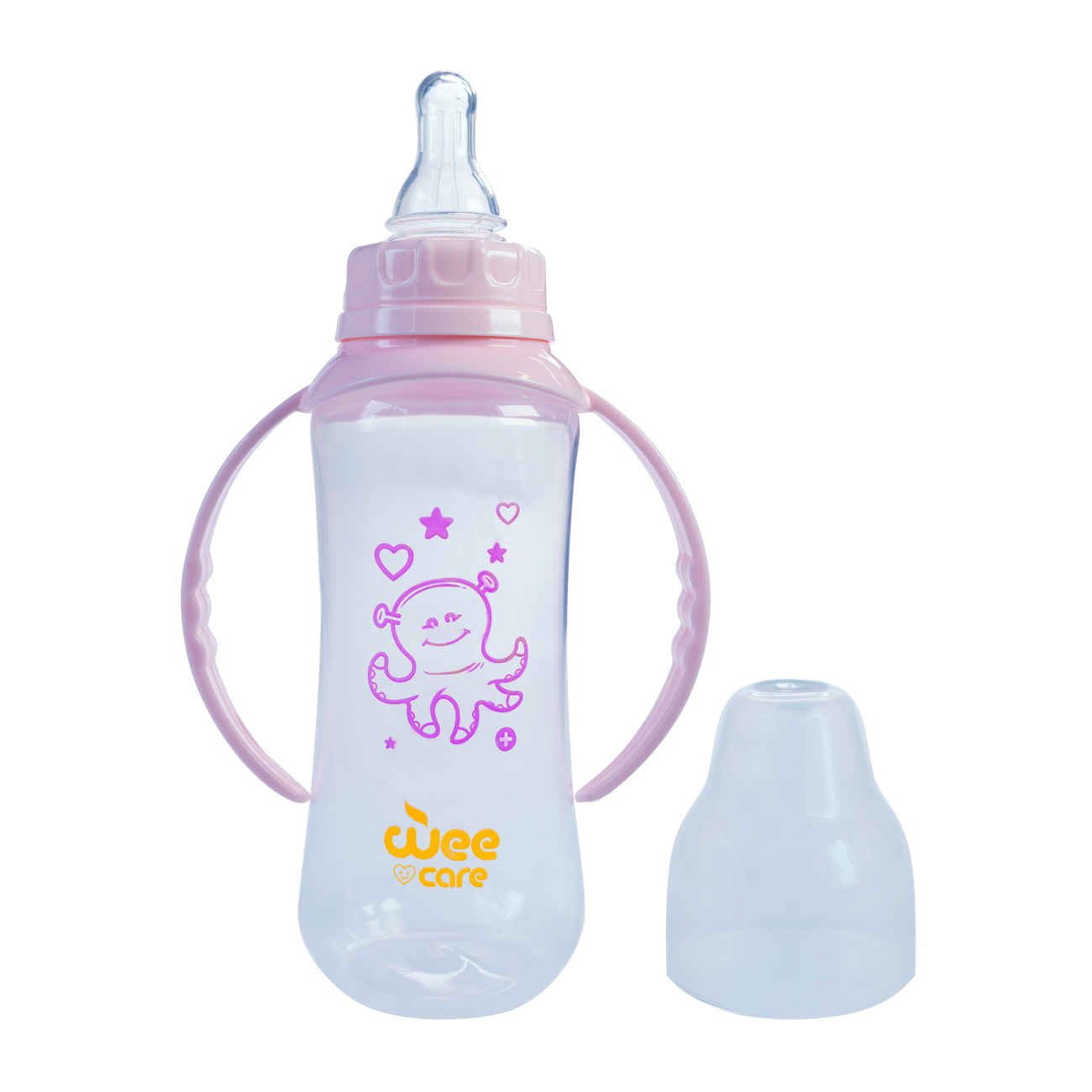 Price and Buy Wee Care Orthodontic Baby Feeding Bottle – Standard Neck With Handles – 270ml_690387dba8658.jpeg Price and Buy Wee Care Orthodontic Baby Feeding Bottle – Standard Neck With Handles – 270ml - Image 1
