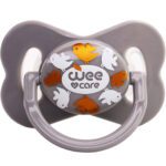 Price and Buy Wee Care Orthodontic Pacifier – Bird Design with Handle and Protective Cap (0–6 Months)