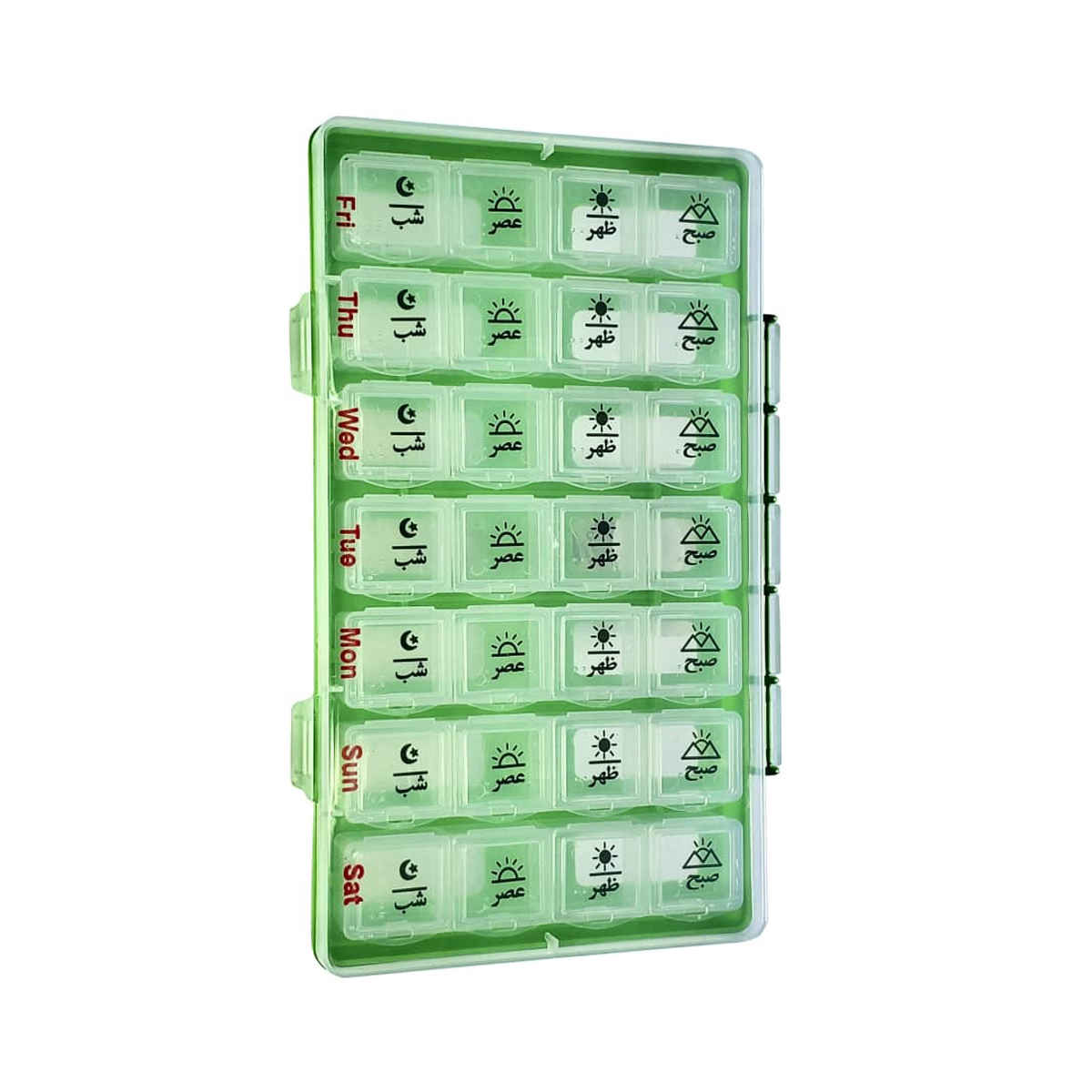 Price and Buy Weekly Pill Organizer with 4 Daily Reminders and Farsi Labels