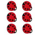 Price and Buy Whimsical Felt Coaster in Ladybug Shape – Suitable for Rustic & Boho Decor, (6x)