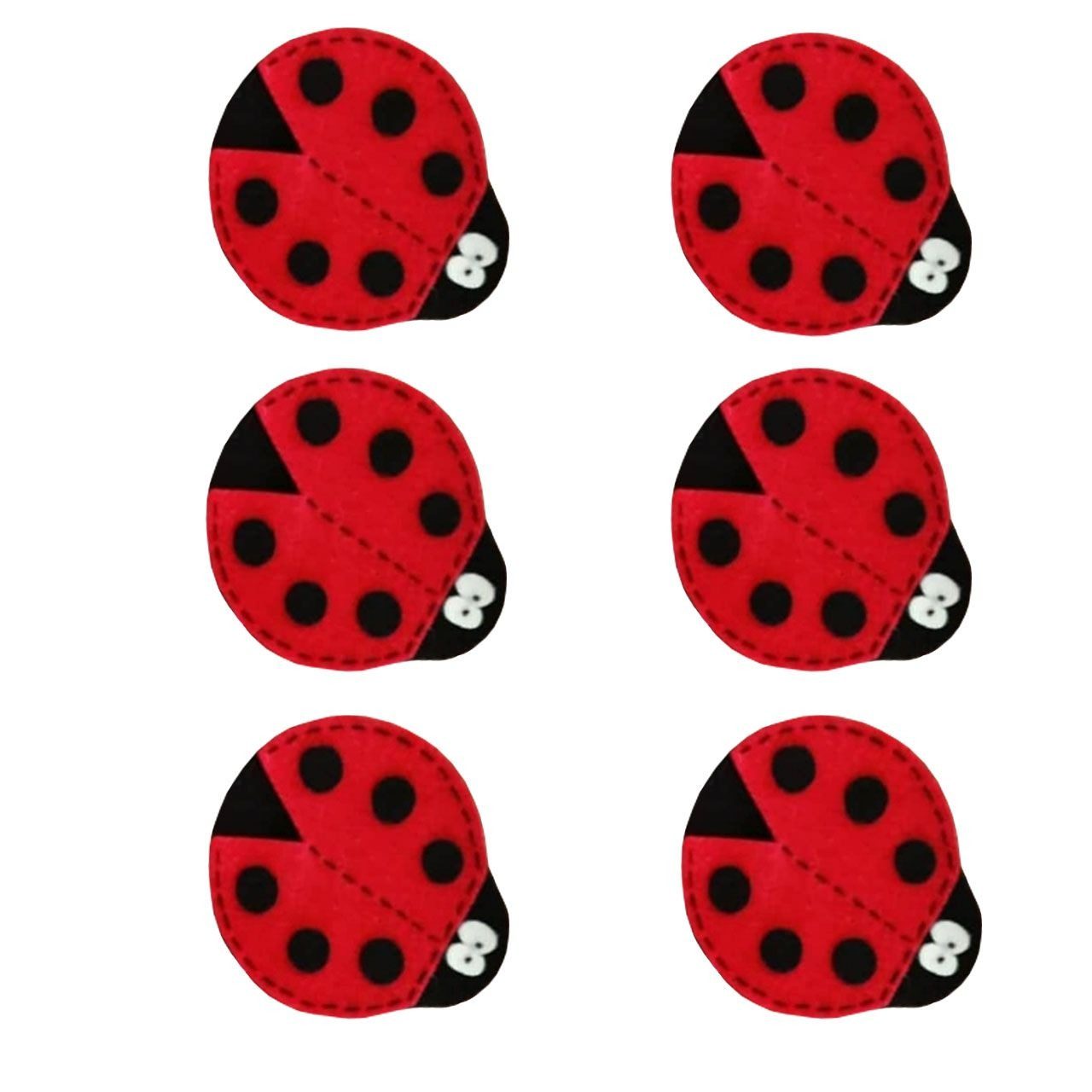 Price and Buy Whimsical Felt Coaster in Ladybug Shape – Suitable for Rustic & Boho Decor, (6x)_690318d387be0.jpeg Price and Buy Whimsical Felt Coaster in Ladybug Shape – Suitable for Rustic & Boho Decor, (6x) - Image 1