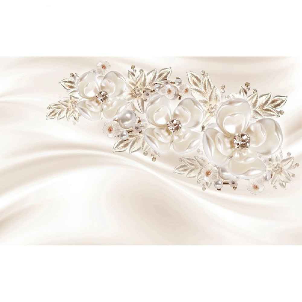 Price and Buy White Floral Wall Mural Model Navazesh for Modern Interiors - Image 3