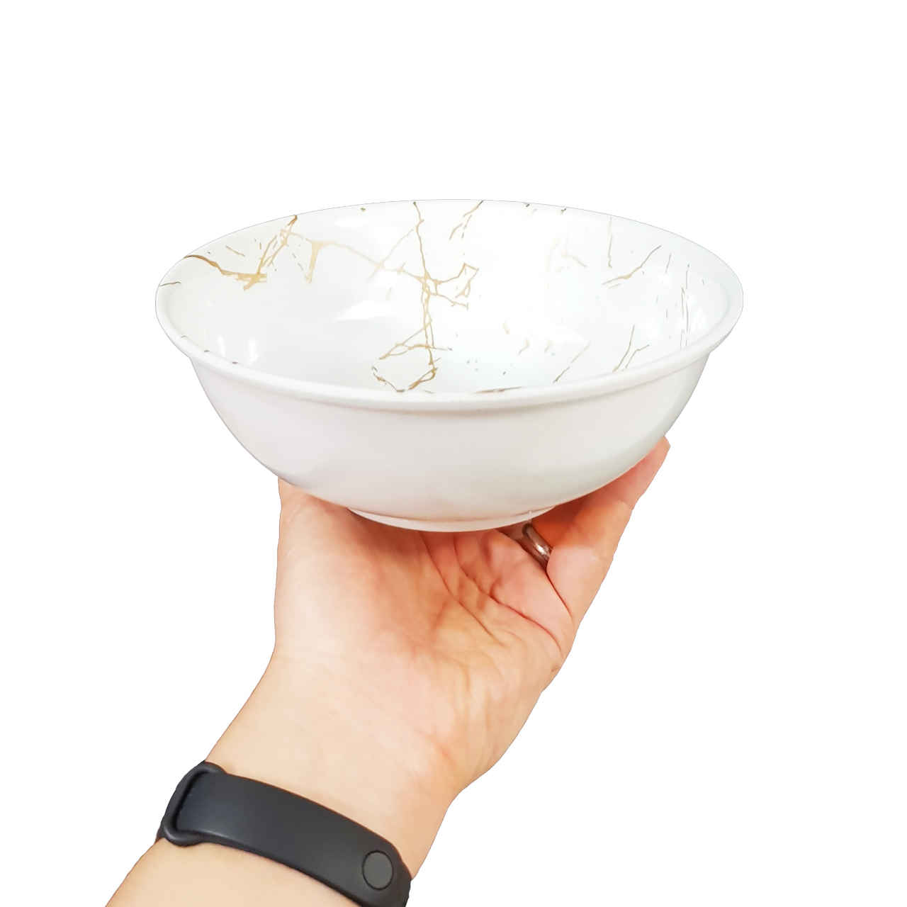 Price and Buy White Melamine Dinnerware Bowl Set, Dishwasher Safe – Model Hani (Set of 6) - Image 4