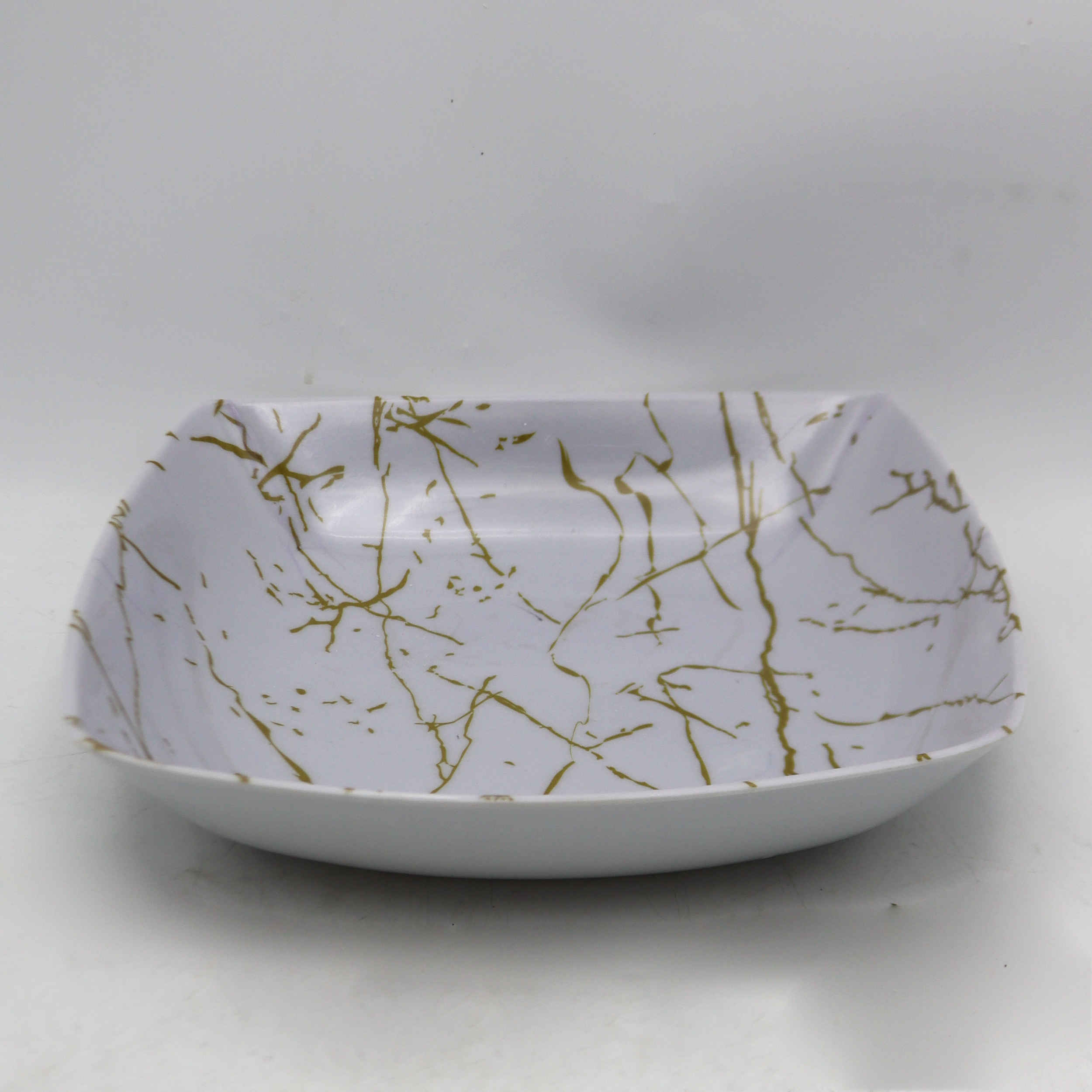 Price and Buy White Melamine Dinnerware Bowl Set, Dishwasher Safe – Model Marble (Set of 6) - Image 3