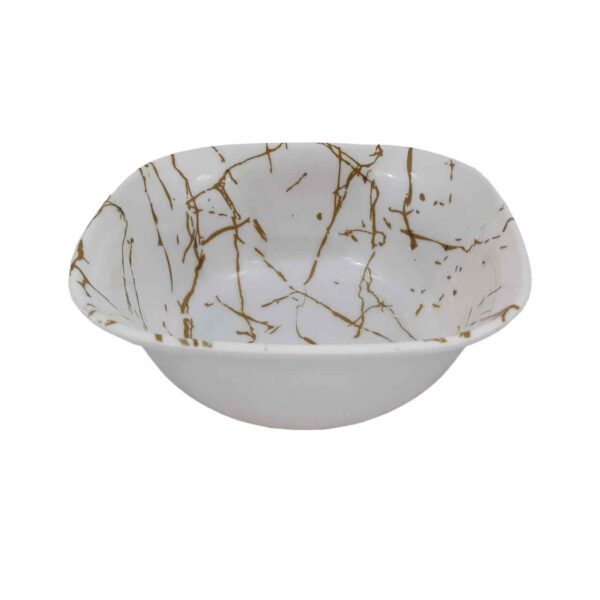Price and Buy White Melamine Dinnerware Bowl Set, Square Shape – Marble Design (Set of 6)_68fe53659db1b.jpeg Price and Buy White Melamine Dinnerware Bowl Set, Square Shape – Marble Design (Set of 6)
