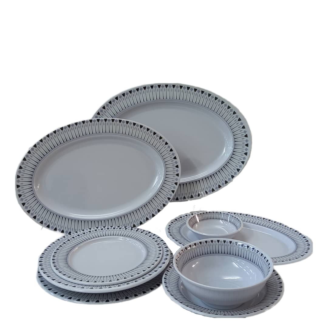 Price and Buy White Melamine Dinnerware Set for 6 Unbreakable