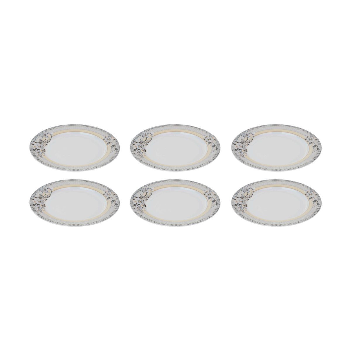 Price and Buy White Melamine Plate Set, Break-Resistant for Everyday Use, Pack of 6