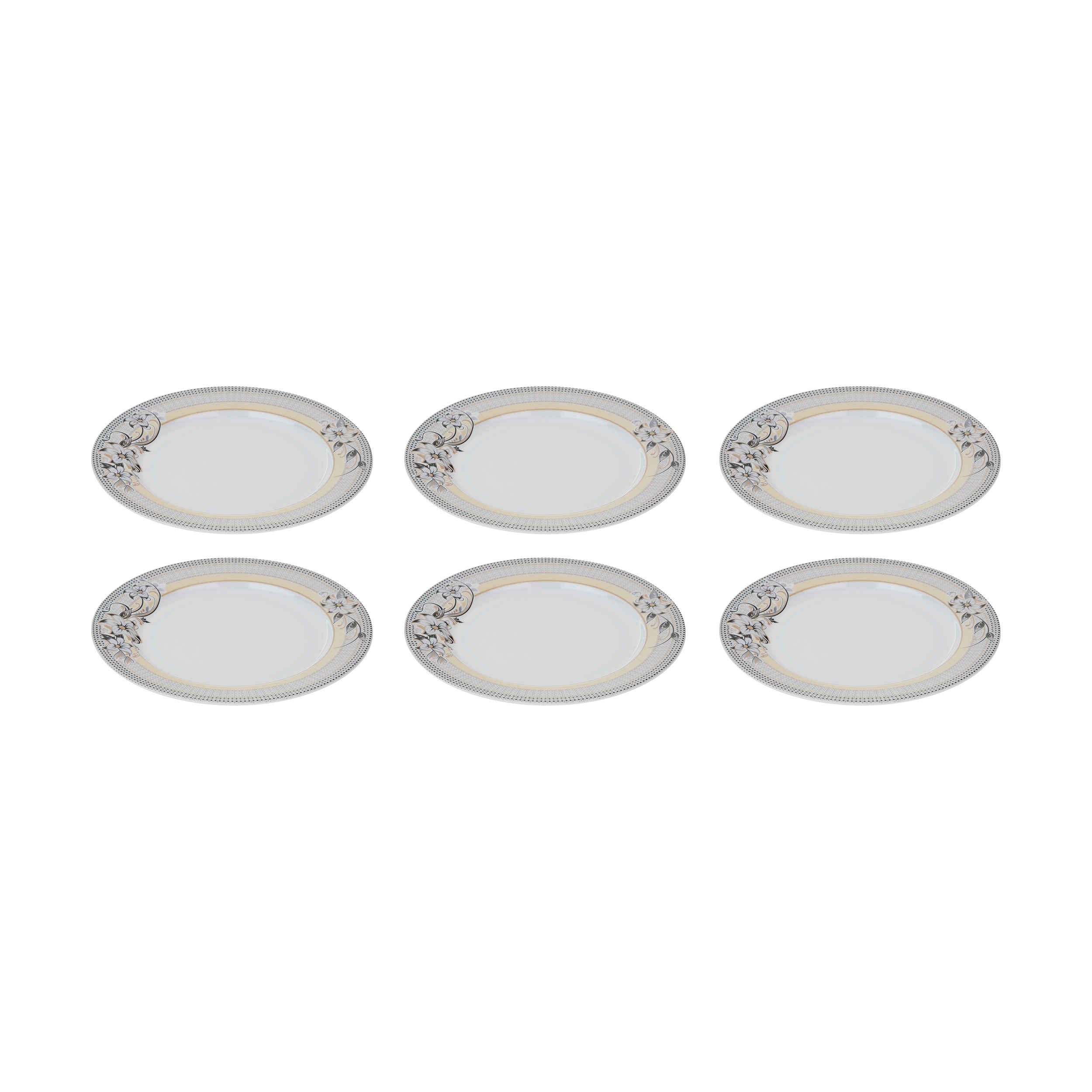 Price and Buy White Melamine Plate Set, Break-Resistant for Everyday Use, Pack of 6