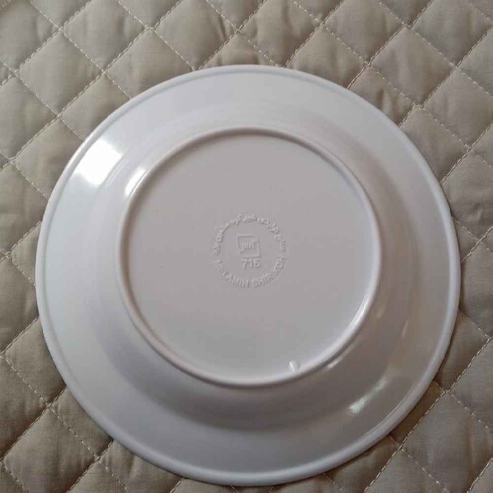 Price and Buy White Melamine Plate Set, Microwave Safe Floral Design - Image 3