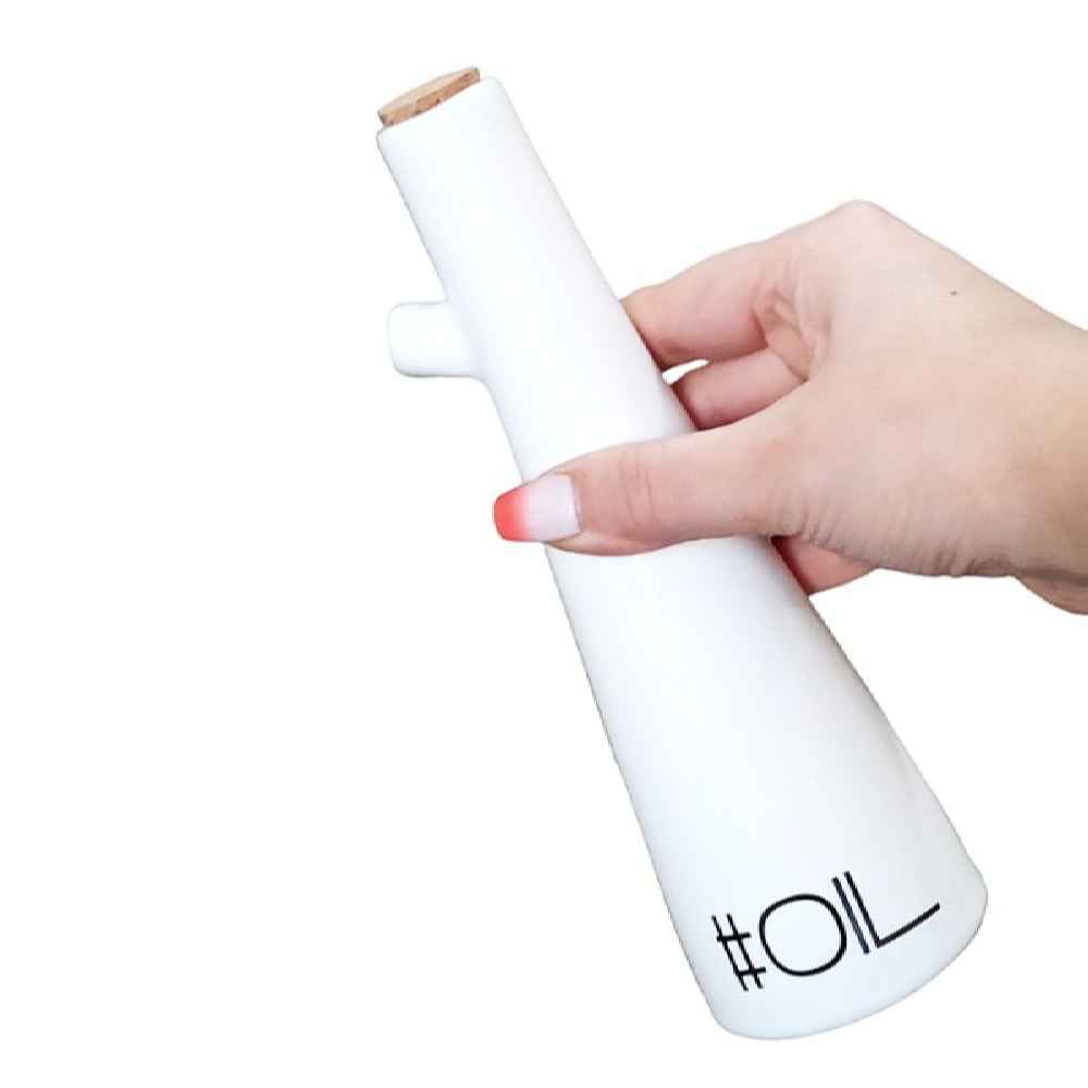 Price and Buy White Porcelain Oil Dispenser Bottle Practical for Everyday Cooking - Image 4