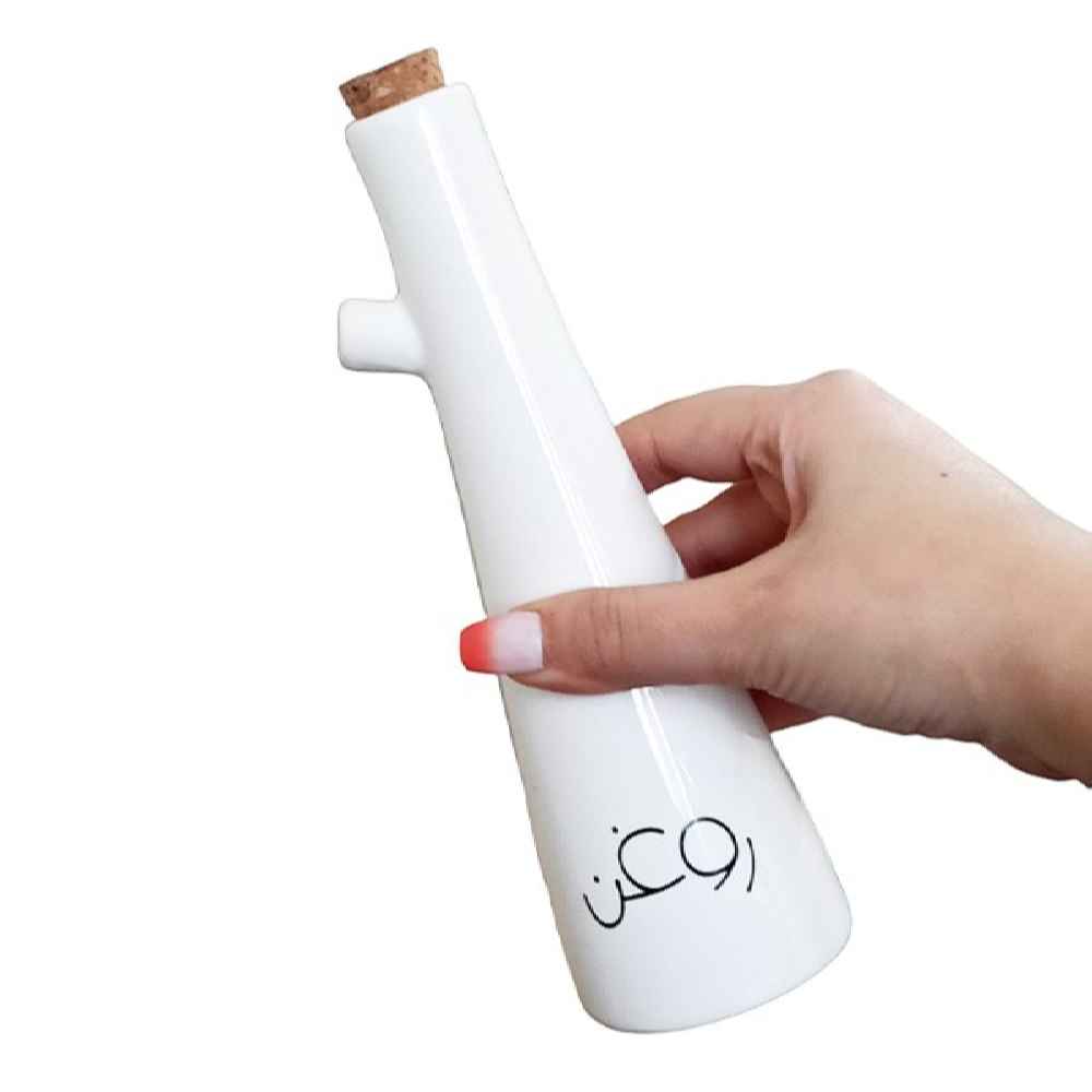 Price and Buy White Porcelain Oil Dispenser Bottle Tabletop for Kitchen Cooking - Image 4