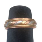 Price and Buy Wide Copper Bracelet with Silver and Gold Weave, Premium Quality - Image 4