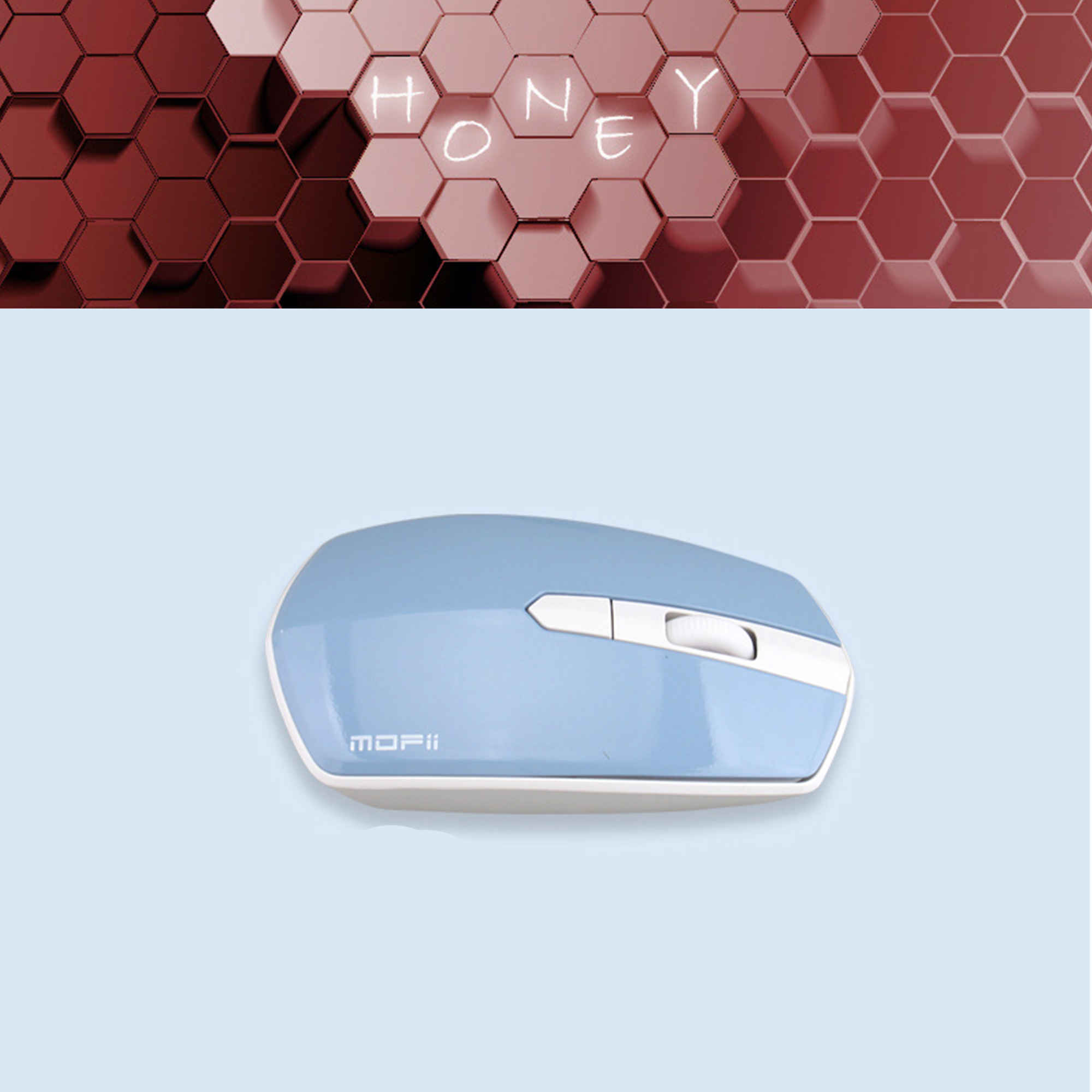 Price and Buy Wireless Keyboard and Mouse with Beehive Design - Image 4