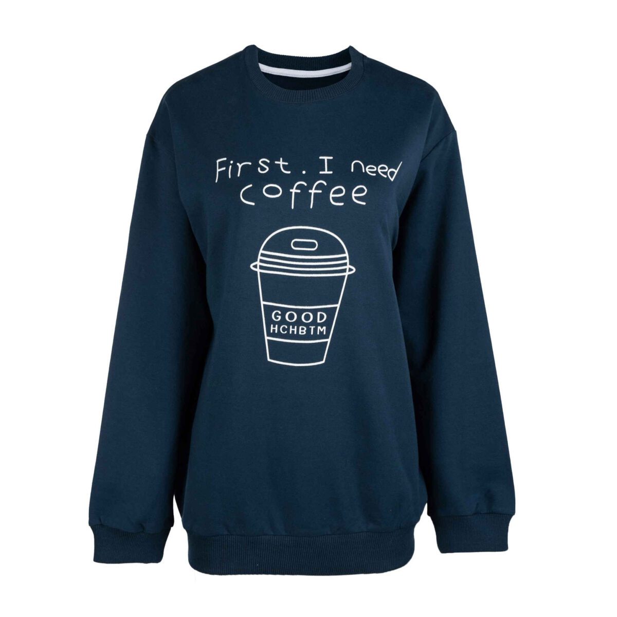 Price and Buy Woman’s Casual Crew Neck Sweatshirt Model Coffee