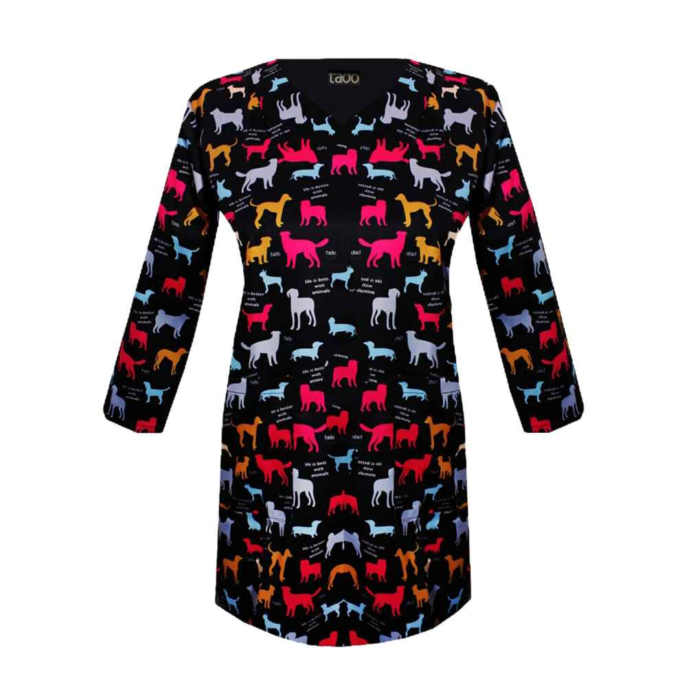 Price and Buy Women’s Black Vet Scrub Top – Chic & Practical