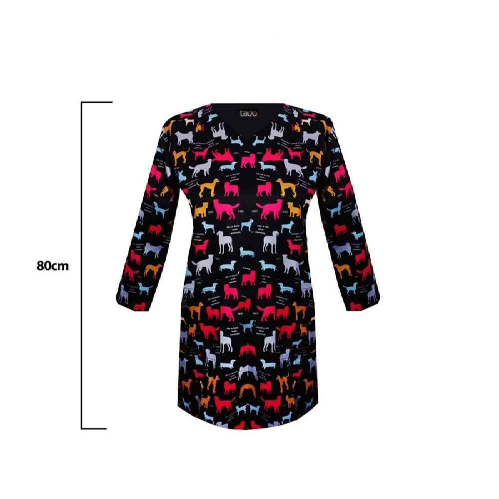 Price and Buy Women’s Black Vet Scrub Top – Chic & Practical - Image 3