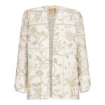 Price and Buy Women’s Blazer-Style Manto, V-Neckline Style, Ideal for Ceremony in Cream