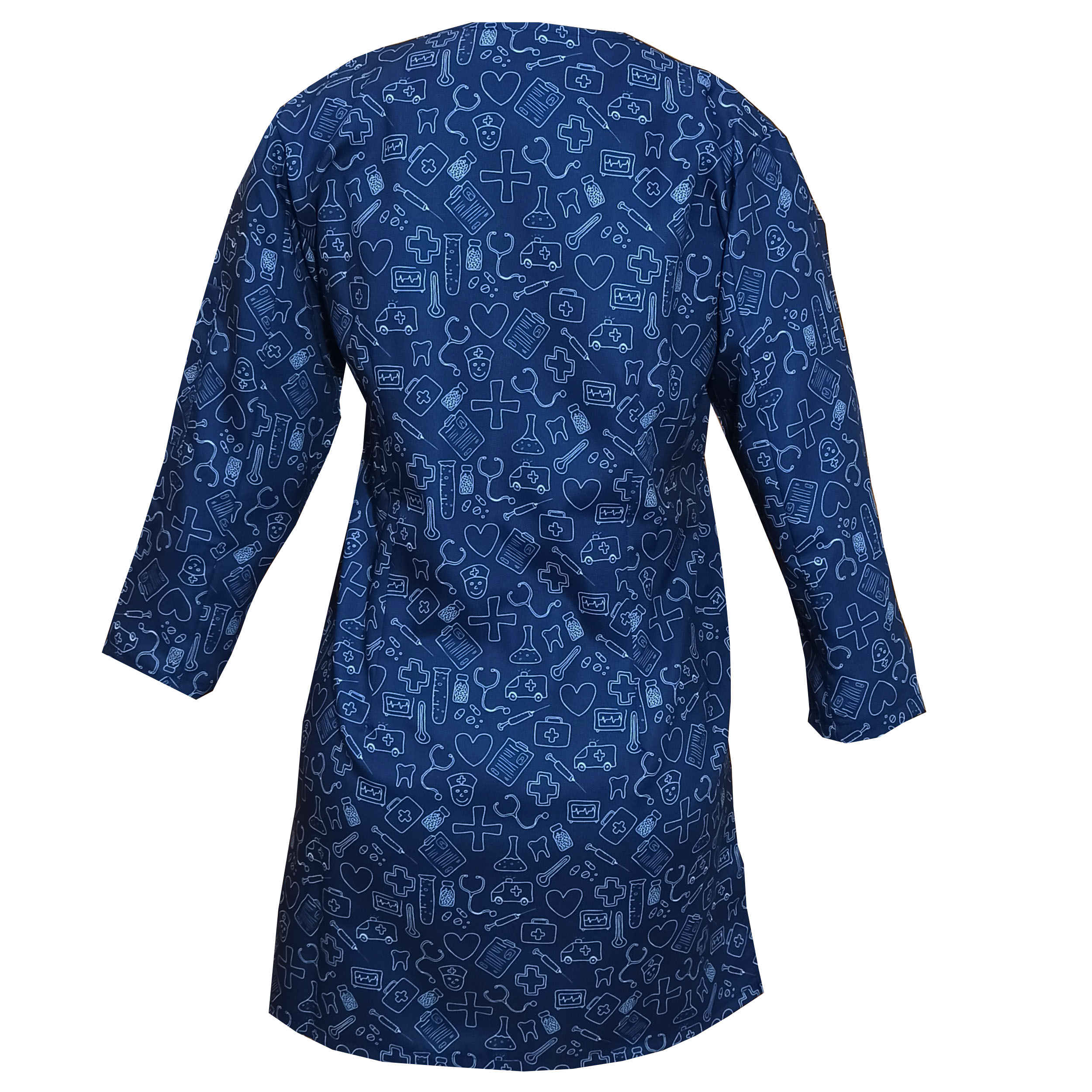 Price and Buy Women’s Blue Medical Scrub Top Uniform – Vibrant & Comfortable - Image 3