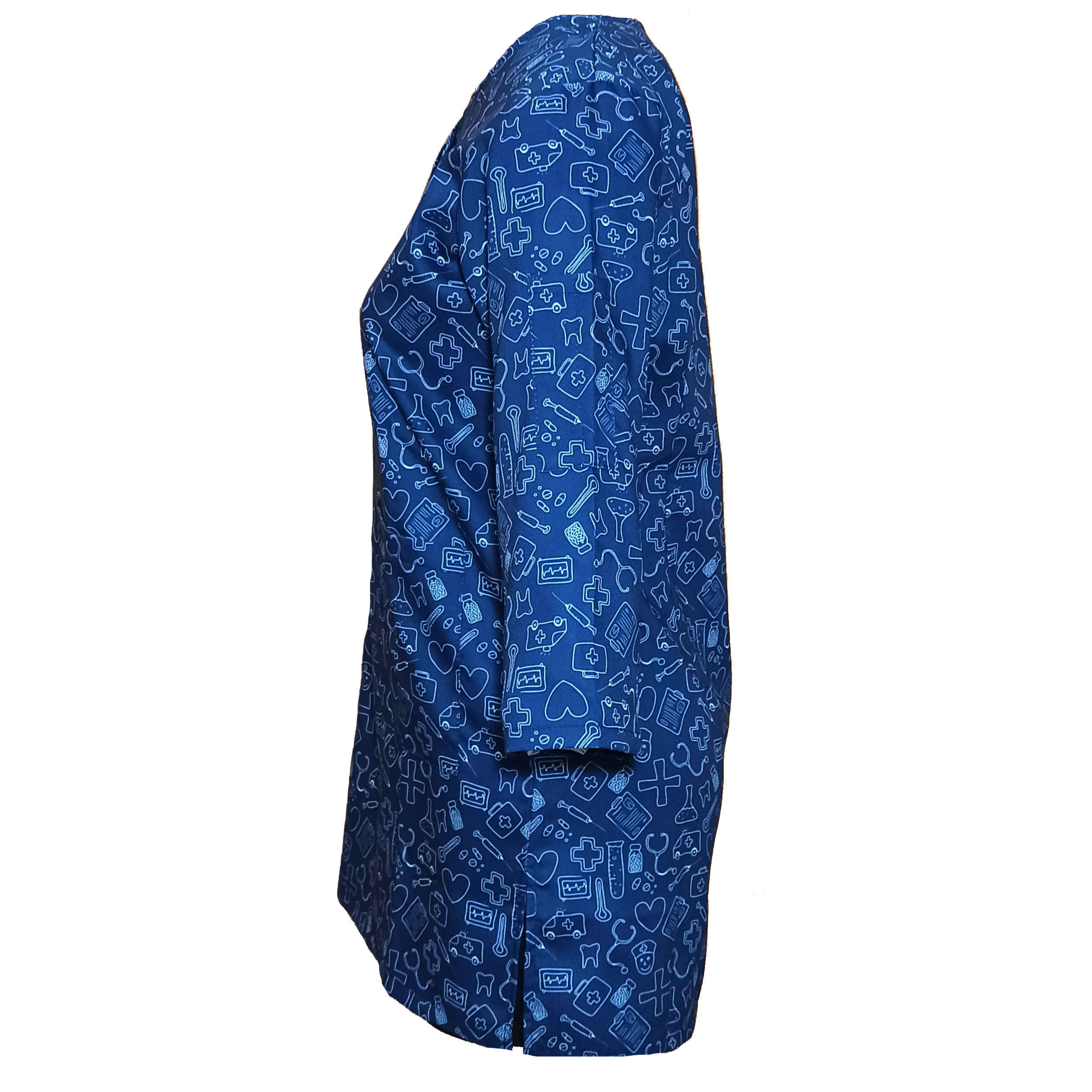 Price and Buy Women’s Blue Medical Scrub Top Uniform – Vibrant & Comfortable - Image 4