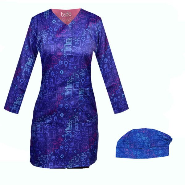 Price and Buy Women’s Blue Veterinarian Scrub Top & Cap Set – Professional & Coordinated_68fdc8240703c.jpeg Price and Buy Women’s Blue Veterinarian Scrub Top & Cap Set – Professional & Coordinated