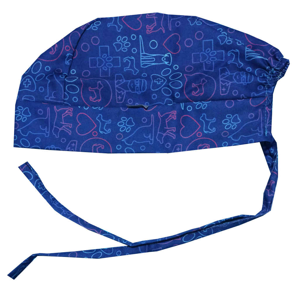 Price and Buy Women’s Blue Veterinarian Scrub Top & Cap Set – Professional & Coordinated - Image 3