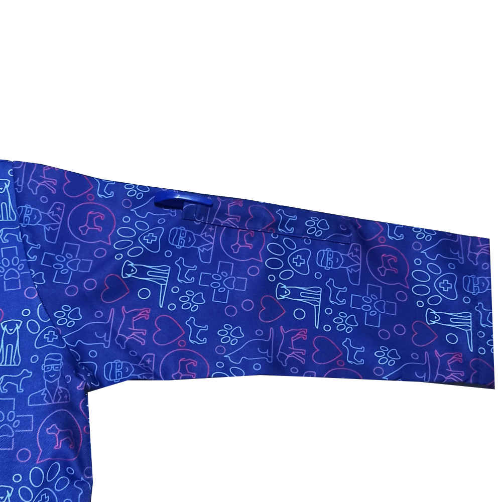 Price and Buy Women’s Blue Veterinarian Scrub Top & Cap Set – Professional & Coordinated - Image 4
