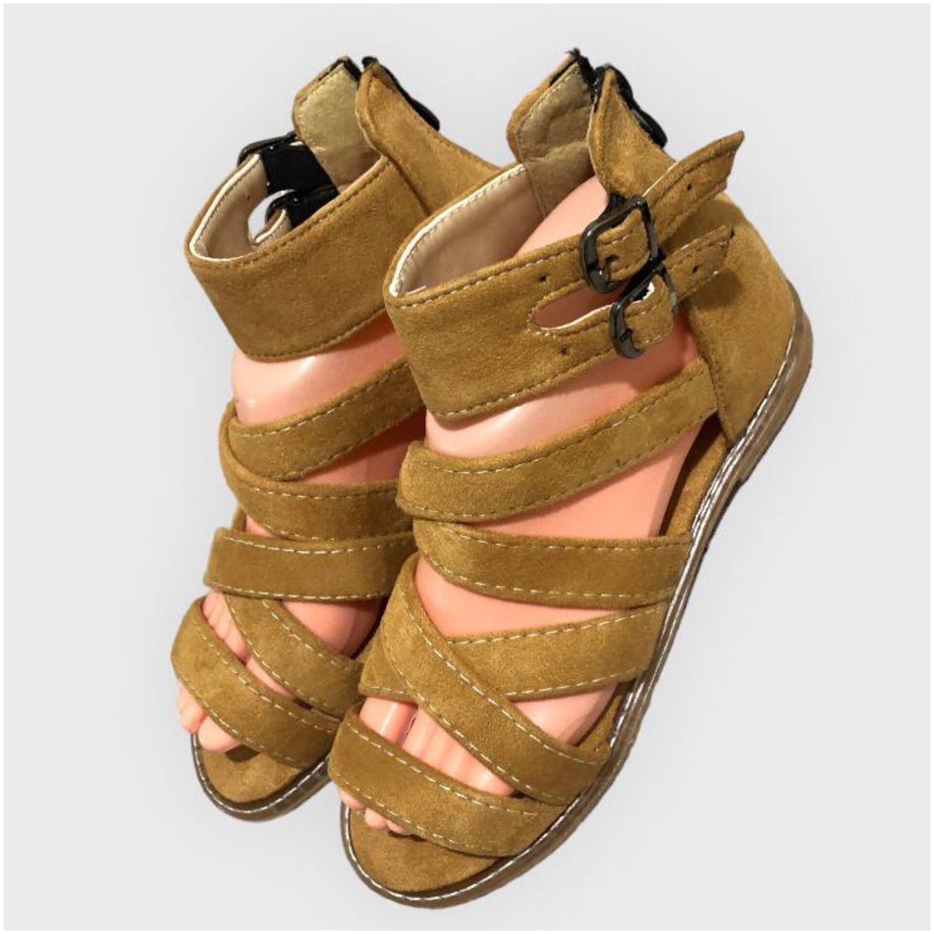 Price and Buy Women’s Fashion Flat Gladiator Sandals – Summer Essential with Easy Zipper_6902bfa1c45ab.jpeg Price and Buy Women’s Fashion Flat Gladiator Sandals – Summer Essential with Easy Zipper - Image 1