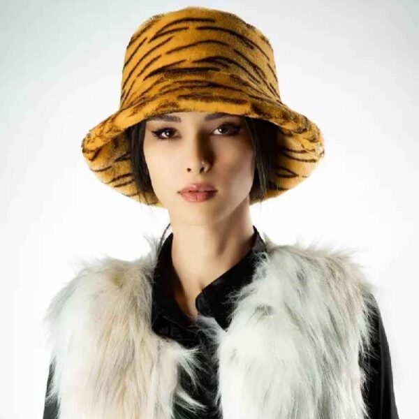 Price and Buy Women’s Fluffy Faux Fur Bucket Hat – Model Tiger_68fe36fc55cea.jpeg Price and Buy Women’s Fluffy Faux Fur Bucket Hat – Model Tiger