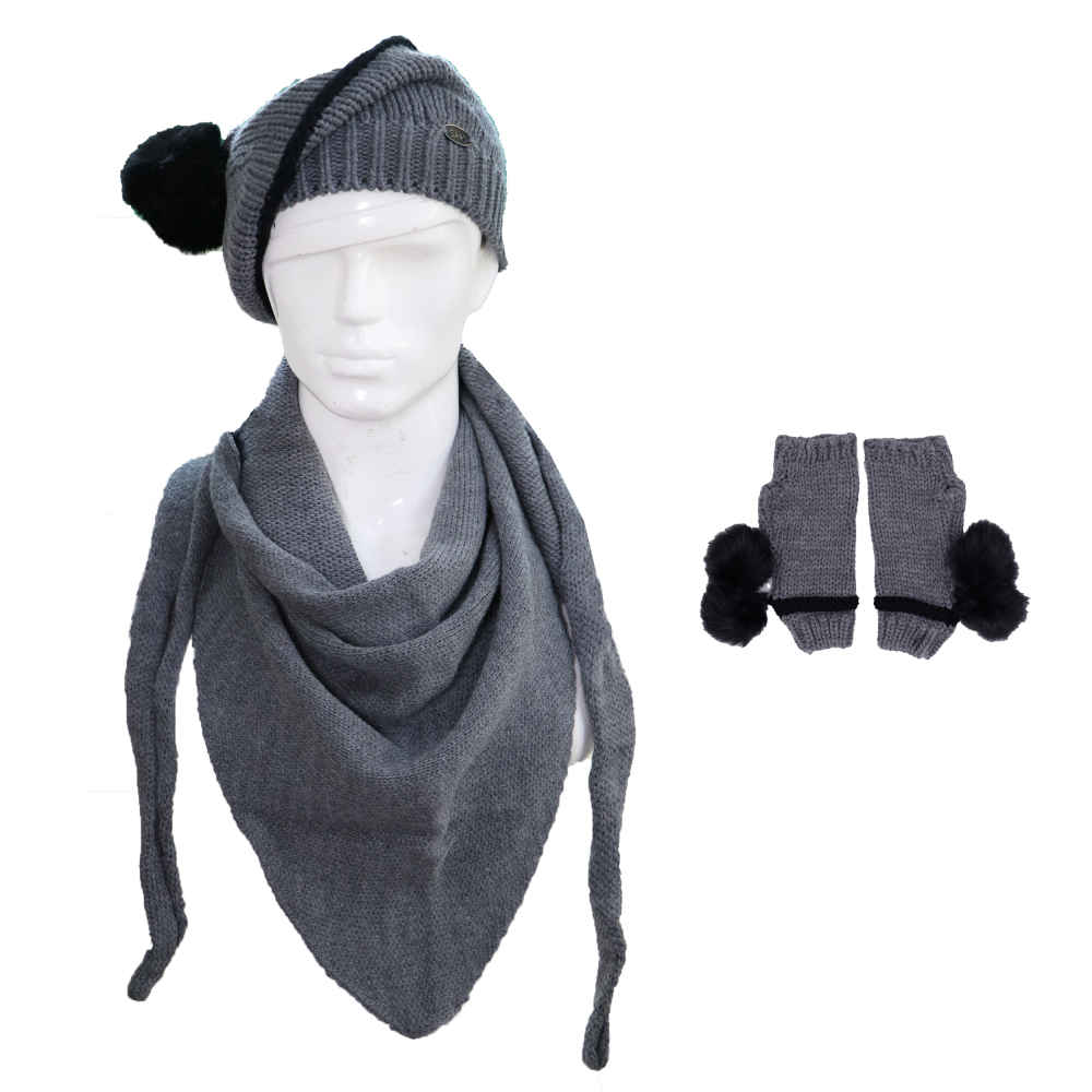 Price and Buy Women’s Knitted Hat and Scarf Set Model Ara - Image 3