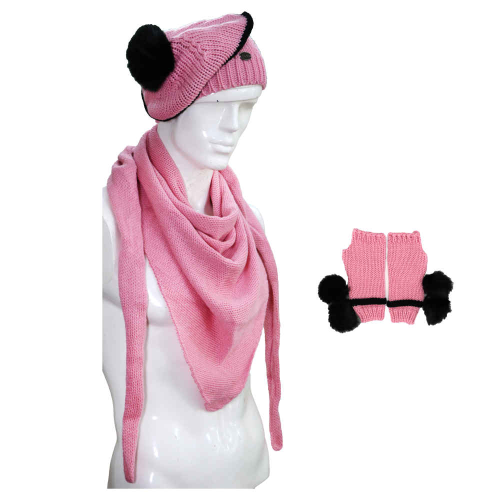 Price and Buy Women’s Knitted Hat and Scarf Set Model Ara - Image 5