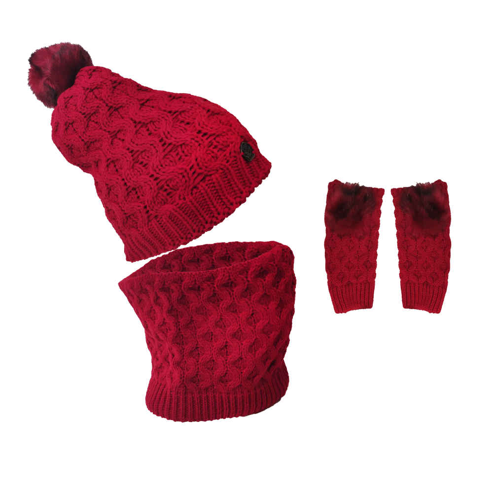Price and Buy Women’s Knitted Hat and Scarf Set Model Bella - Image 4