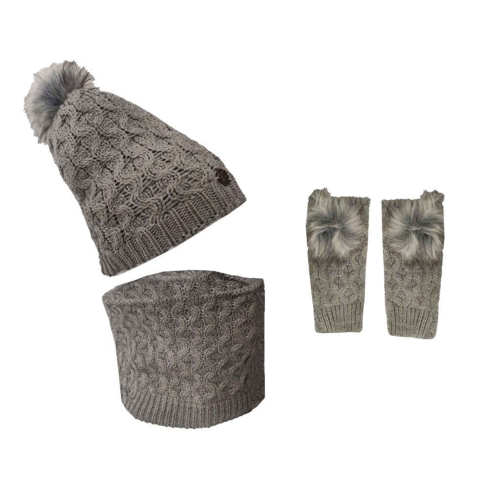 Price and Buy Women’s Knitted Hat and Scarf Set Model Bella - Image 5