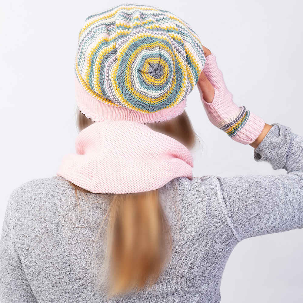 Price and Buy Women’s Knitted Hat and Scarf Set Model Helia - Image 3