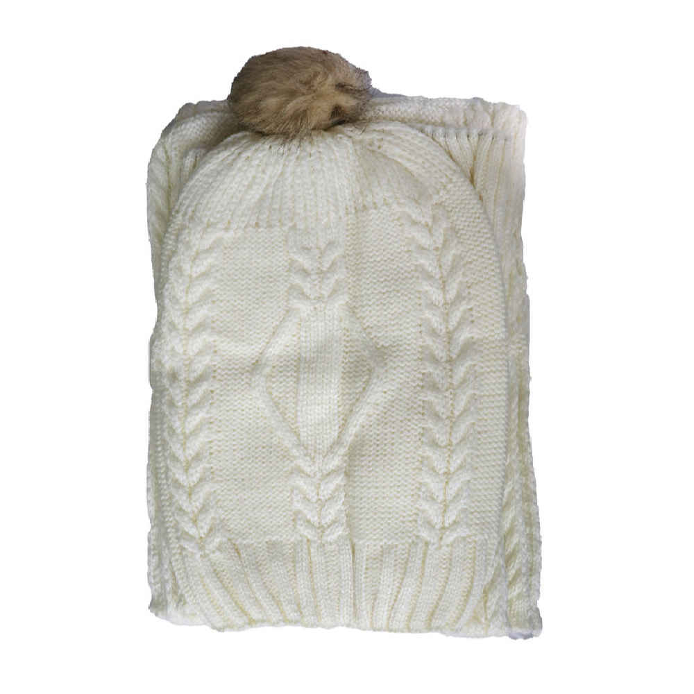 Price and Buy Women’s Knitted Hat and Scarf Set Model Karin - Image 3