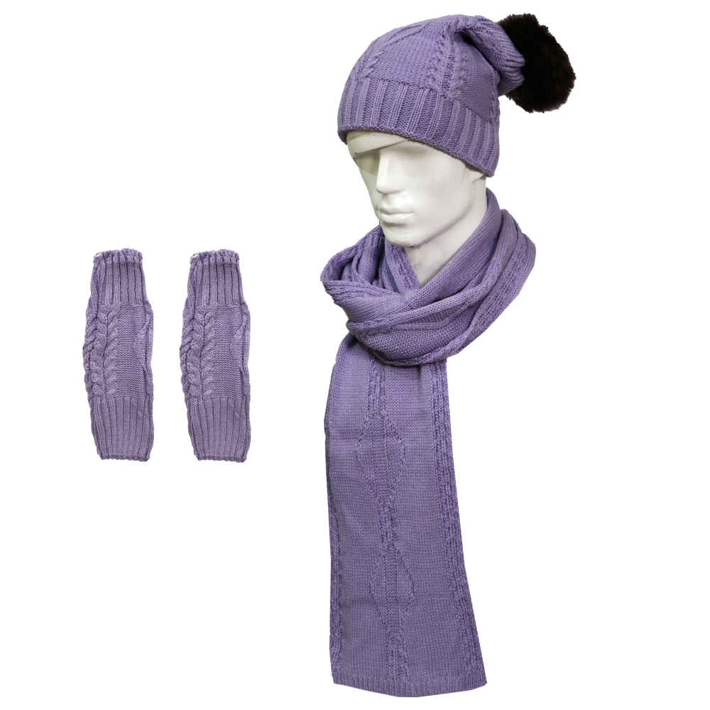 Price and Buy Women’s Knitted Hat and Scarf Set Model Karin - Image 5