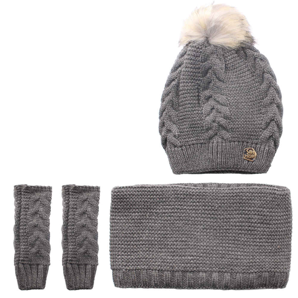 Price and Buy Women’s Knitted Hat and Scarf Set Model Kiana - Image 5