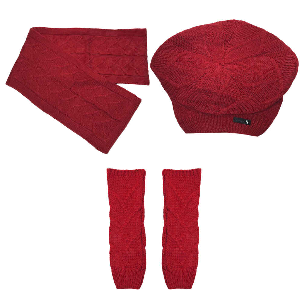 Price and Buy Women’s Knitted Hat and Scarf Set Model Lilac - Image 4