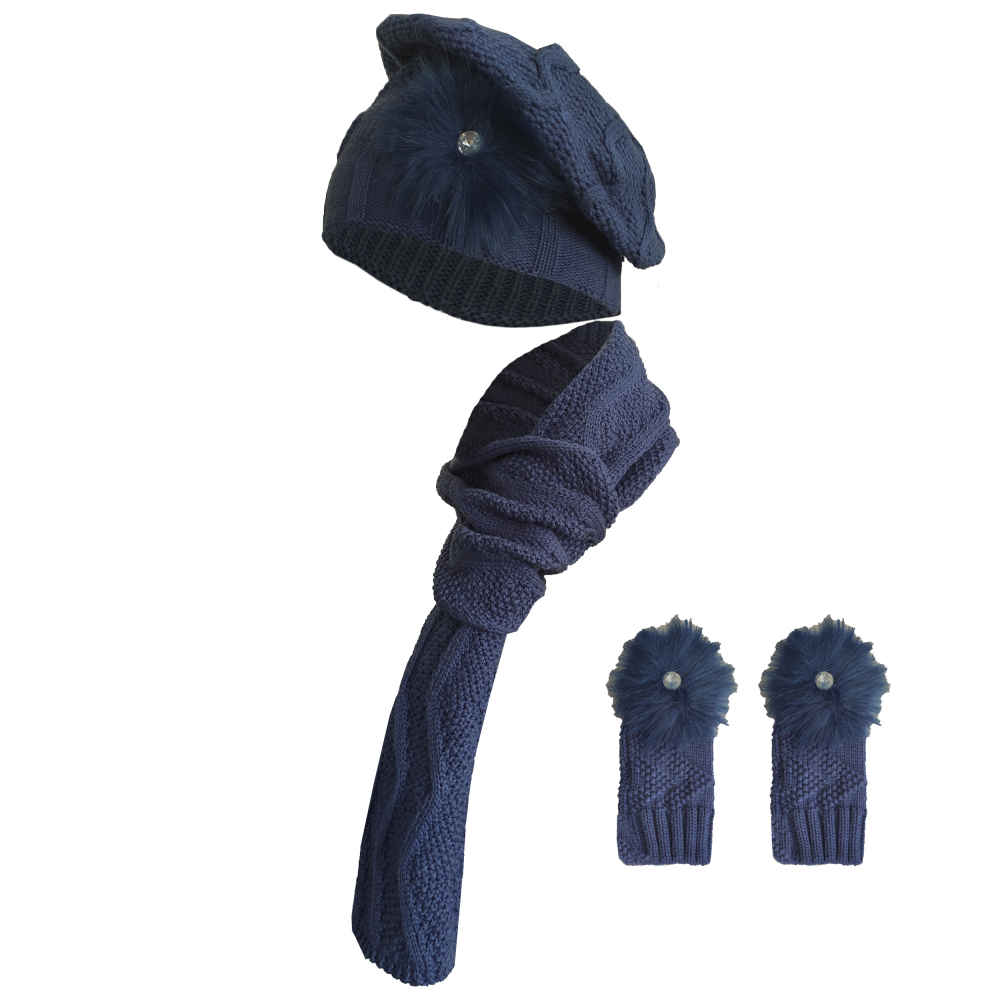 Price and Buy Women’s Knitted Hat and Scarf Set Model Parya - Image 3