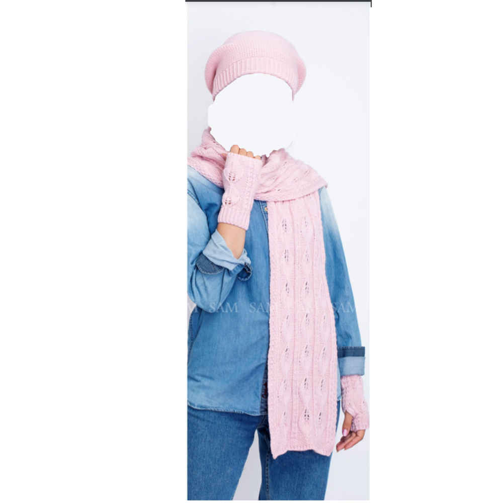 Price and Buy Women’s Knitted Hat and Scarf Set Model Rima - Image 3