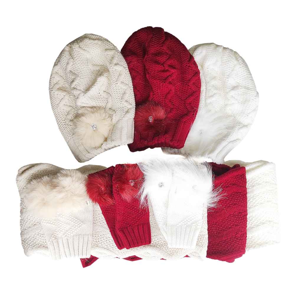 Price and Buy Women’s Knitted Hat and Scarf Set Model Sam - Image 4