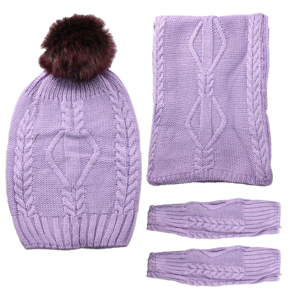 Price and Buy Women’s Knitted Hat and Scarf Set Model Tooran - Image 4