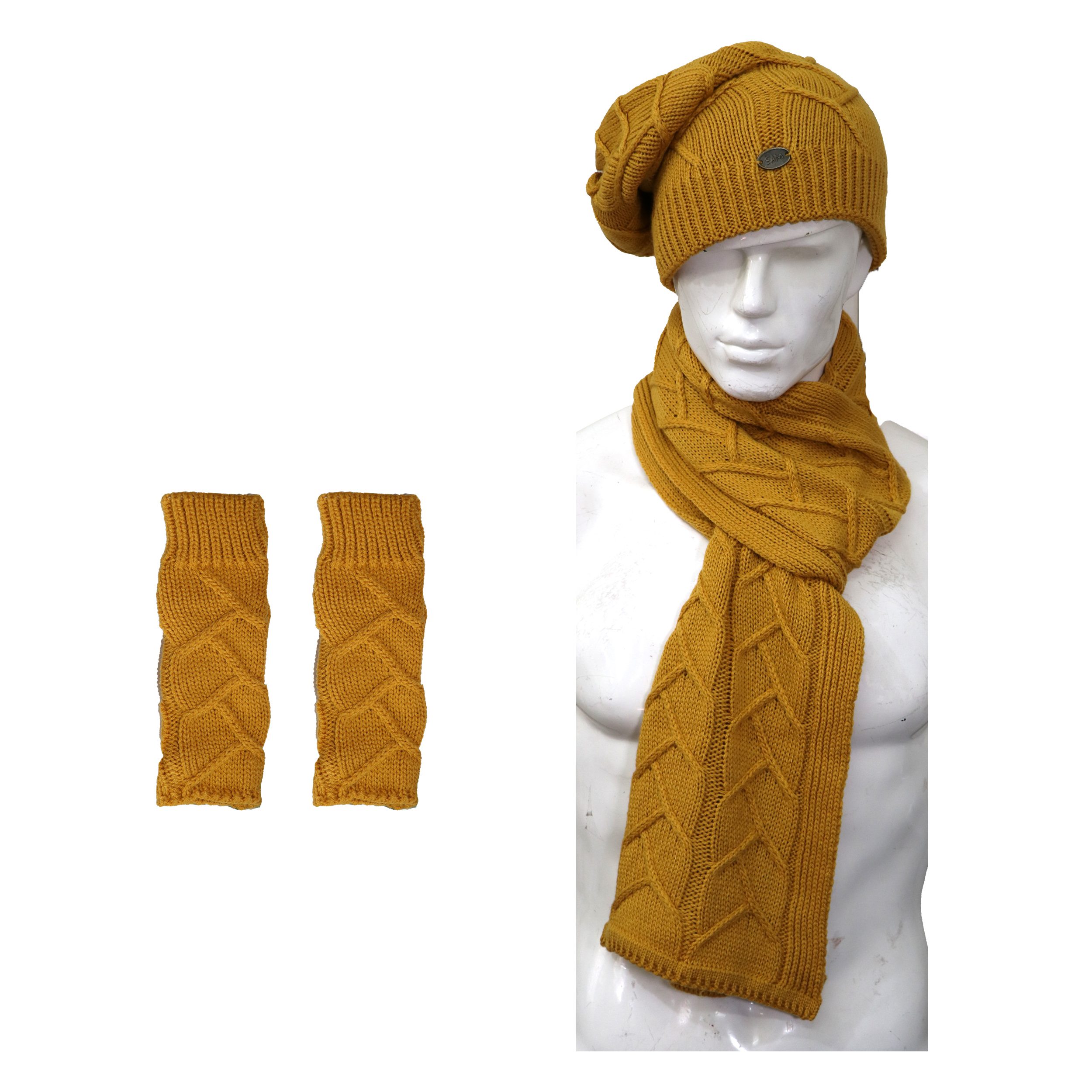 Price and Buy Women’s Knitted Hat and Scarf Set Model Vala - Image 4