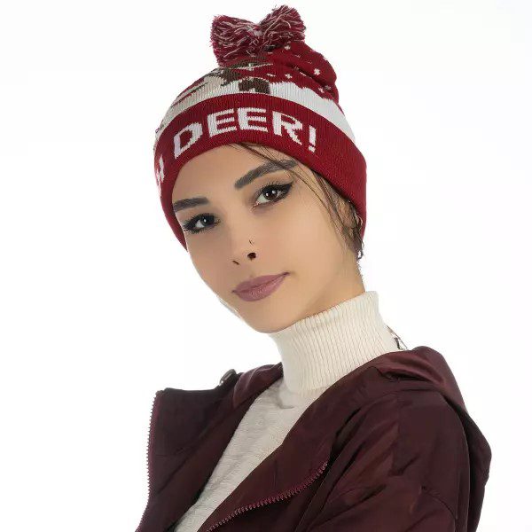 Price and Buy Women’s Knitted Winter Beanie – Model Snow - Image 6