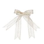 Price and Buy Women’s Lace Hair Clip Bow White for All Hairstyles - Image 3